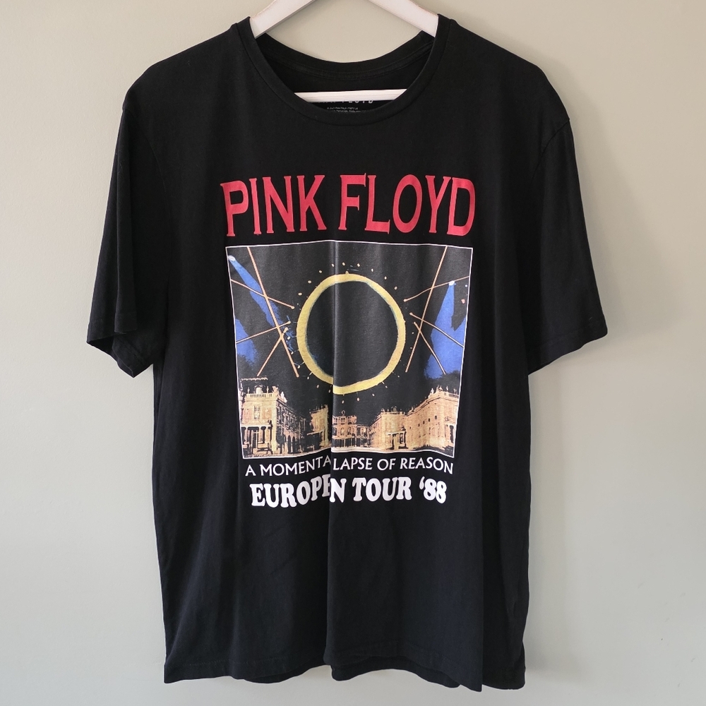 Pink Floyd L 90s Grunge Indie Sleeze Festival Graphic Screenprint Band T-Shirt